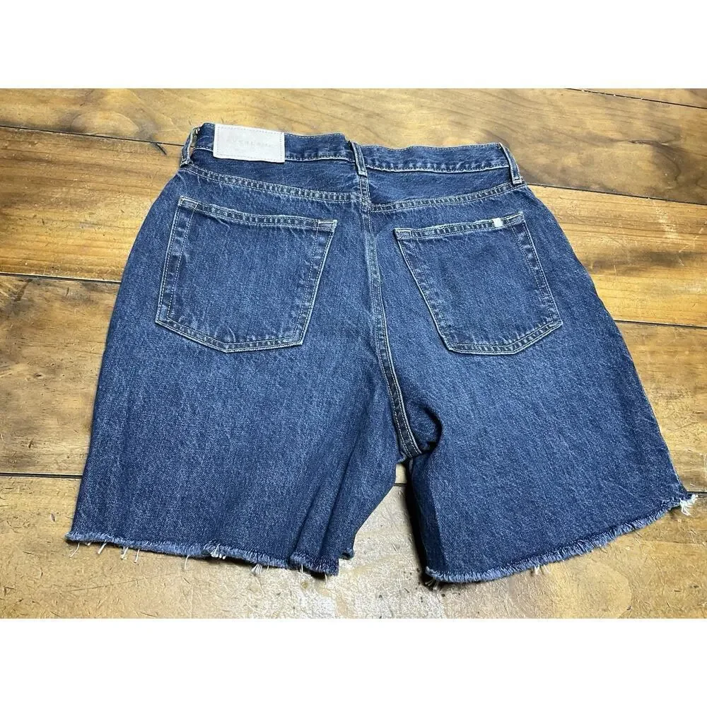 Everlane The Ridged Way-High Short Organic Cotton Distressed Womens Size 26 NWT - Picture 8 of 14